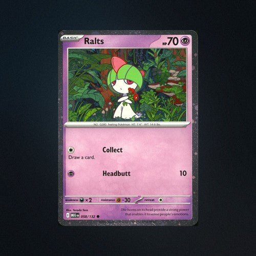 pokemon card ralts 058/132 Mega Evolutions Promo English NM – Card & Ink Condition:MINT:(2) TypeChanged [Fairy] Draining Kiss 10 MTG Innistrad Midnight Hunt