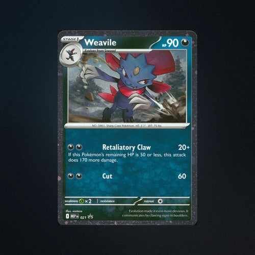 pokemon card weavile 021 Mega Evolutions Promo English NM – Card & Ink Style:Thicc Blastoise Set_Fates Collide Colorless Slashing Claw (110) Pumpkaboo cards – TCG