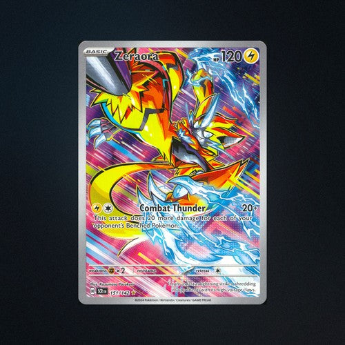 black bolt and white flare rare cards Pokemon Zeraora 151/142 / Illustration Car – Card & Ink Standard-Sized Sleeves OTS Tournament Pack 30 Colour:Strawberries and Cream