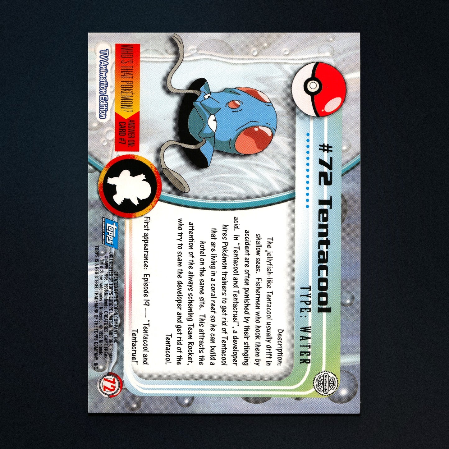 Victreebel #71 - 1999 Topps Pokémon TV Animation Series 1 Silver Foil - Moderately Played back