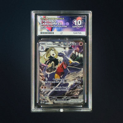Pokemon Destined Rivals Cynthia's Garchomp ex 232/182 ACE 10 Perfect Subgrades