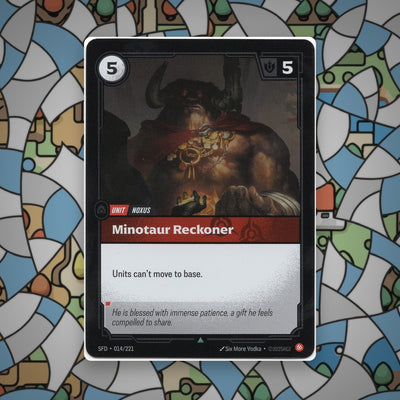 Riftbound LoL Spiritforged Minotaur Reckoner SFD 014/221 Uncommon NM