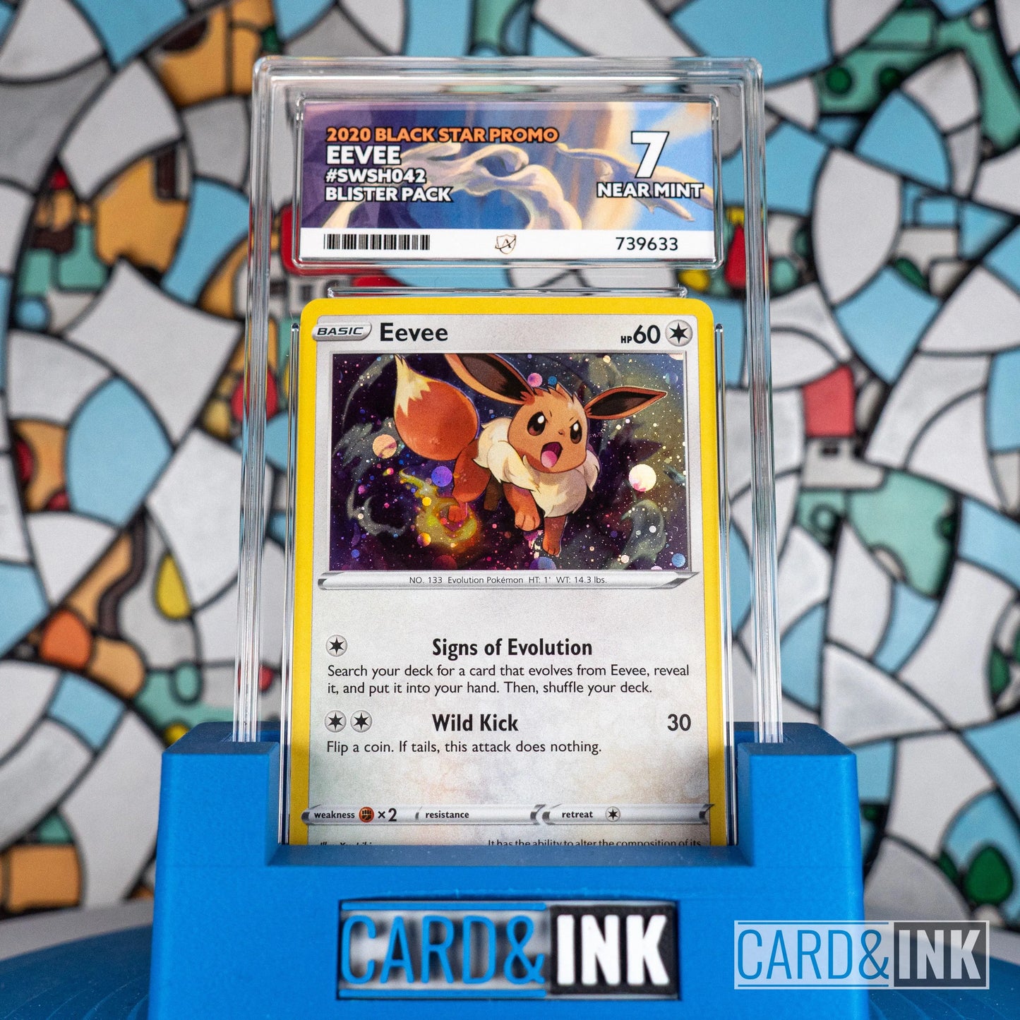 Eevee Black Star Promo Sword & Shield Pokemon ACE 7 - CIL-000398
