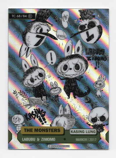 HOW2WORK The Monsters Labubu & Zimomo TC 68/84 R Kasing Lung Marker 2017 Collectible Trading Card