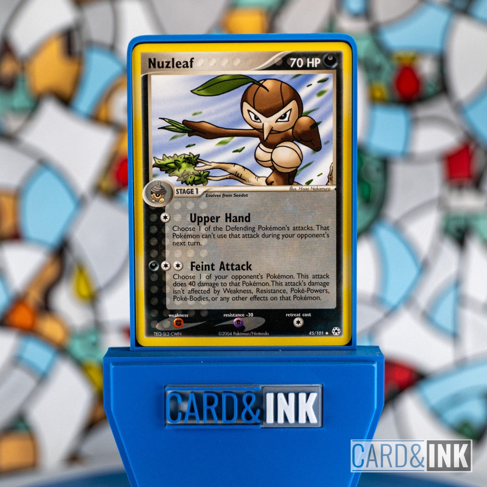 pokemon nuzleaf card 10/114 Uncommon Grass Grass Push Down (30) You may have your opponent switch their Active Pokmon with 1 of their Benched Pokmon Nuzleaf - 096/203 (Reverse Foil)