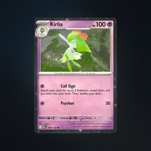 Kirlia 059/132 Mega Evolutions Promo English Pokemon Card NM front