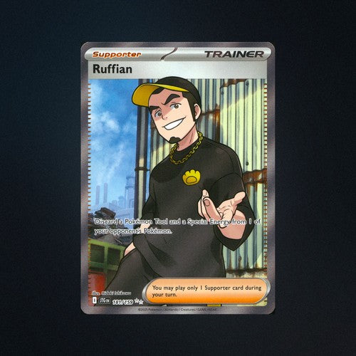 Pokemon Ruffian 181/159 Journey Together Full Art Trainer Card NM front