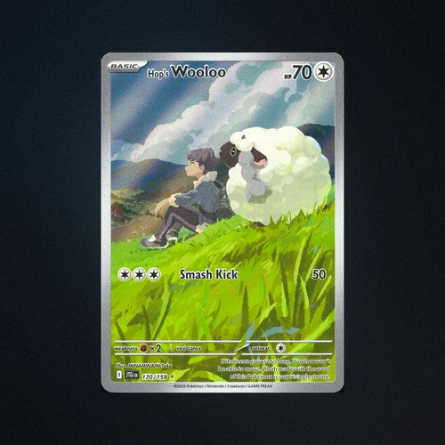 Pokemon Hop's Wooloo 170/159 Journey Together Illustration Rare Card NM front
