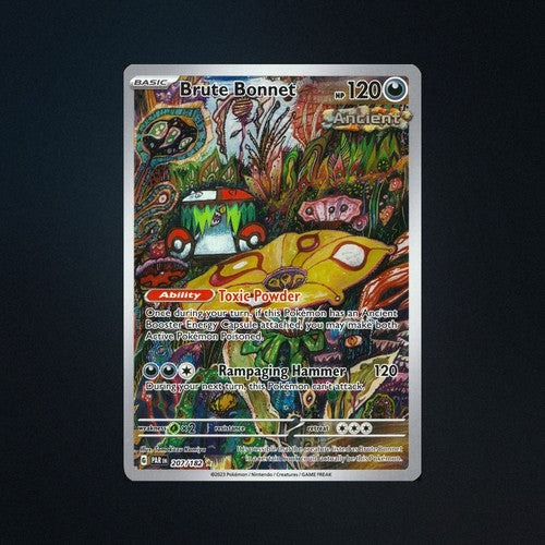 Pokemon Brute Bonnet 207/182 Paradox Rift Illustration Rare Card NM front