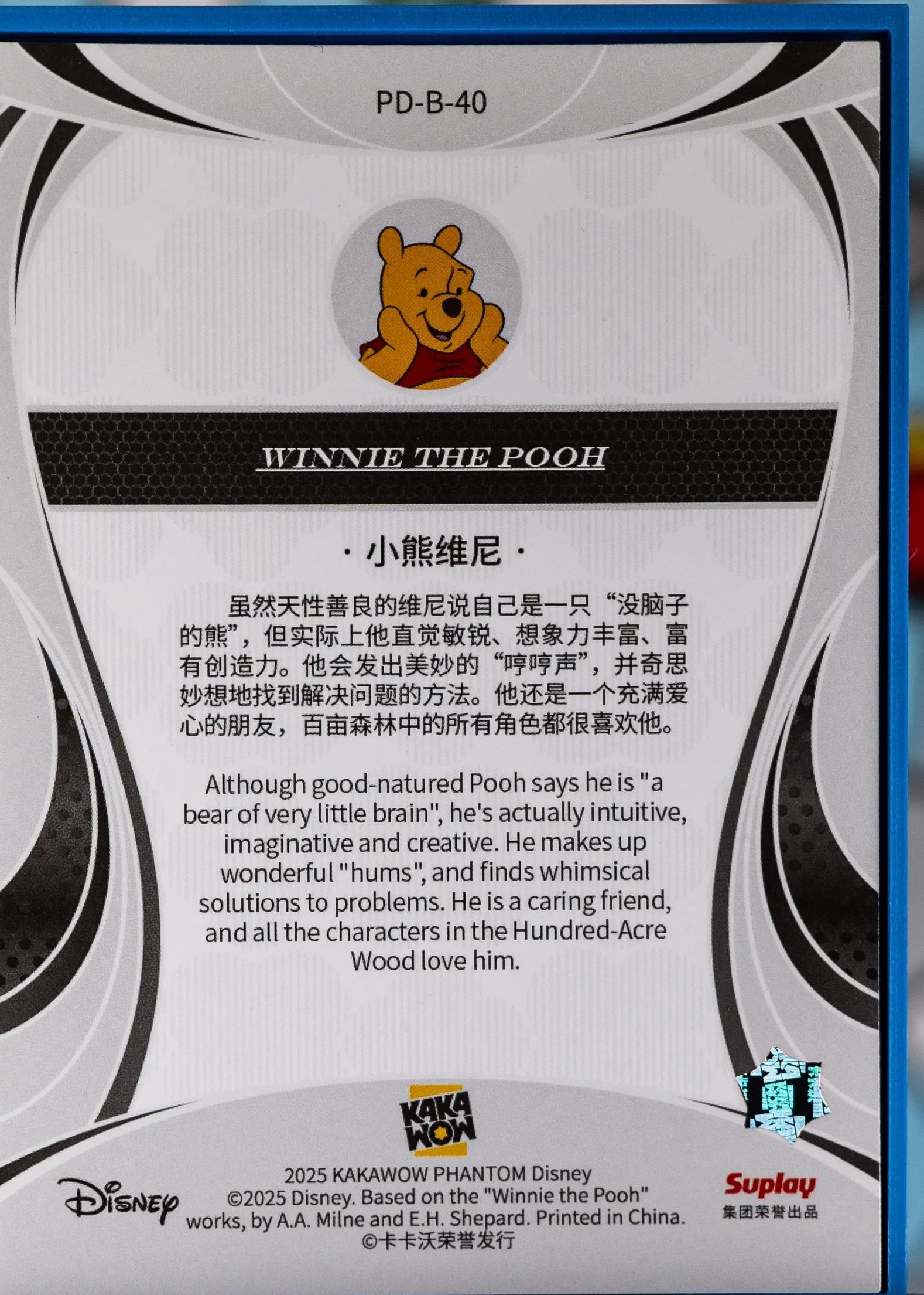 Winnie the Pooh Disney Cosmos Kakawow PD-B-40 back