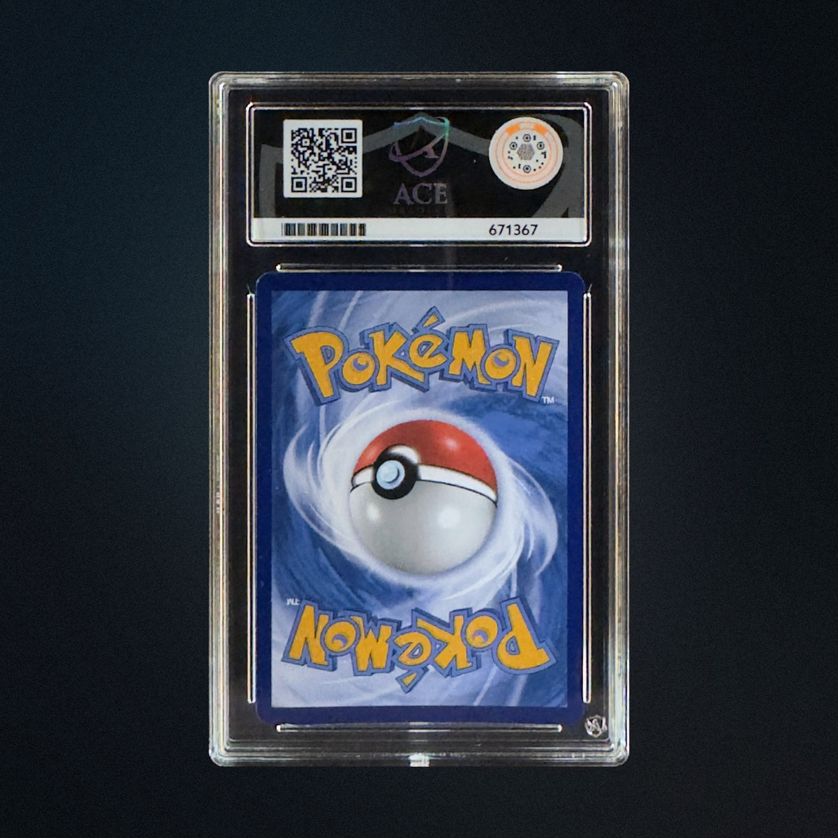 2021 Pokemon Chinese 25th Anniversary Reshiram 020/025 ACE 10 Perfect Subgrades back