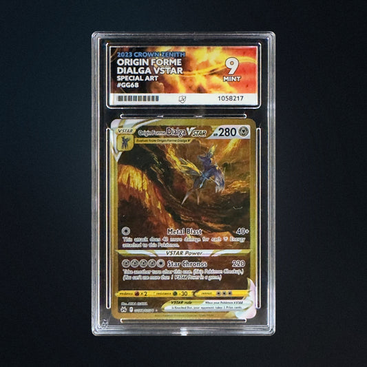 2023 Pokemon Crown Zenith Origin Forme Dialga VSTAR GG68/GG70 Alt Art ACE 9 front