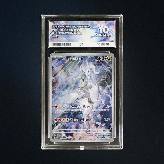 2025 Pokemon Journey Together N's Reshiram 167/159 IR ACE 10 front