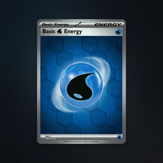 Pokemon TCG Basic Water Energy 3/16 Scarlet & Violet Energies (SVE) Near Mint front