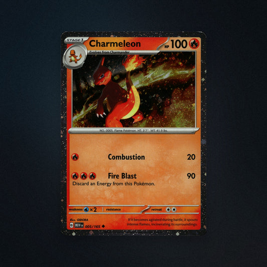 Pokemon TCG Charmeleon 5/165 151 (MEW) Near Mint front