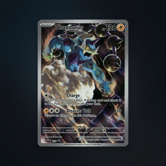 Pokemon TCG Thundurus SVP209 Scarlet & Violet Black Star Promo Near Mint front