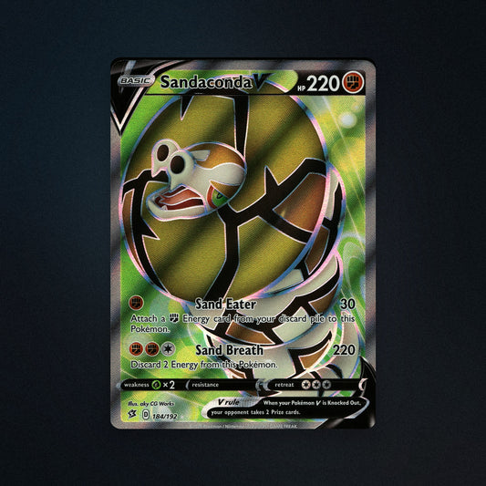 Pokemon TCG Sandaconda V 184/192 Rebel Clash Near Mint front