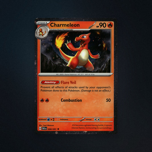 Pokemon TCG Charmeleon 8/91 Paldean Fates (PAF) Near Mint front