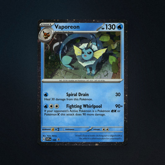 Pokemon TCG Vaporeon SVP168 Scarlet & Violet Black Star Promo Near Mint front