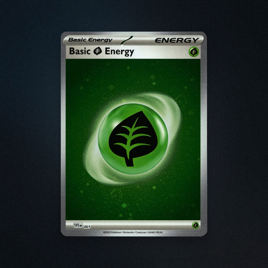 Pokemon TCG Basic Grass Energy 1/16 Scarlet & Violet Energies (SVE) Near Mint front