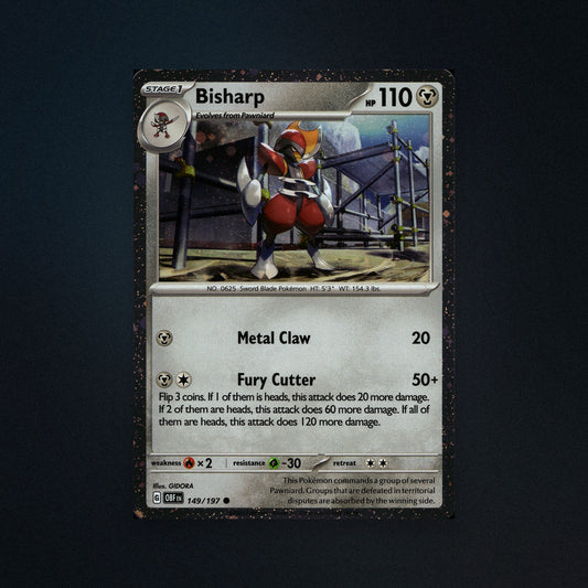 Pokemon TCG Bisharp 149/197 Obsidian Flames (OBF) Near Mint front