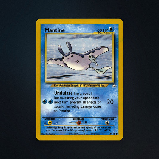 Pokemon TCG Mantine 64/111 Neo Genesis Near Mint front