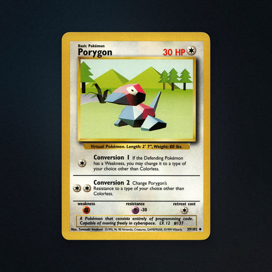 Pokemon TCG Porvoon 39/102 Near Mint front