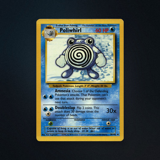 Pokemon TCG Poliwhirl 38/102 Base Near Mint front