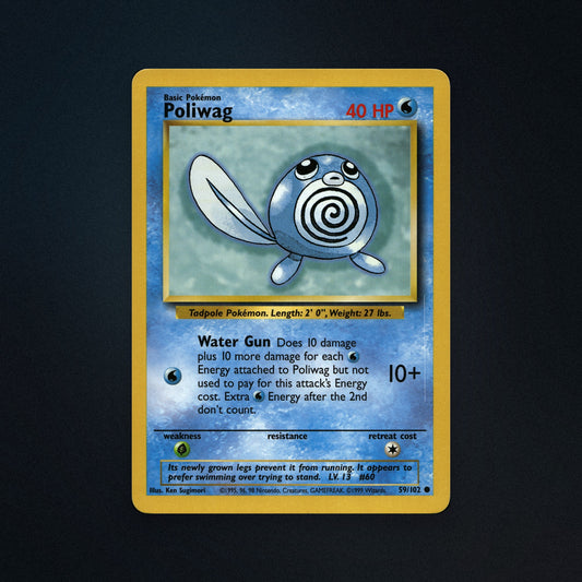 Pokemon TCG Poliwag 59/102 Base Near Mint front