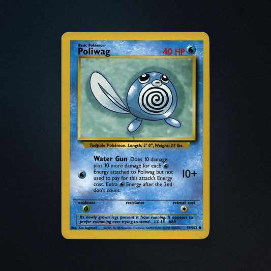 Pokemon TCG Poliwag 59/102 Base Near Mint front