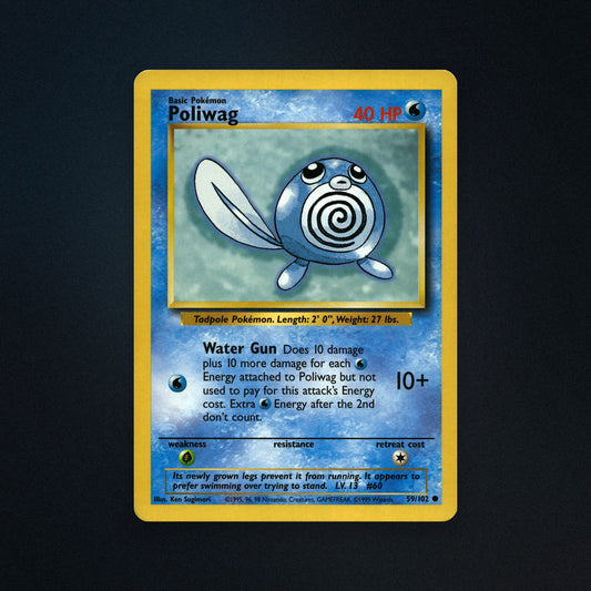 Pokemon TCG Poliwag 59/102 Base Near Mint front