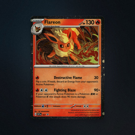 Pokemon TCG Flareon SVP167 Scarlet & Violet Black Star Promo Near Mint front