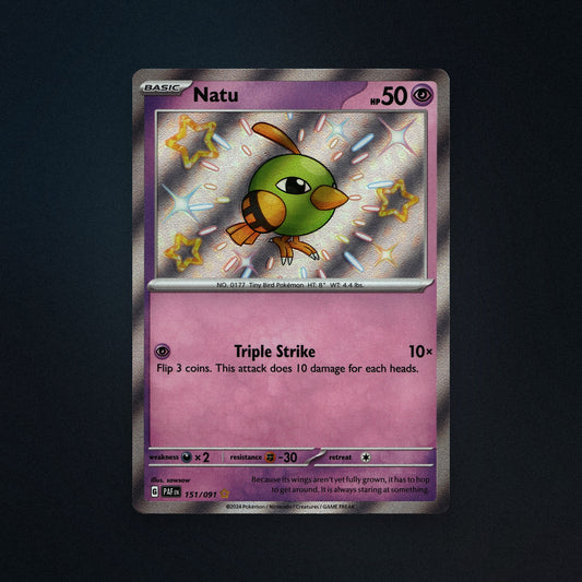 Pokemon TCG Natu 151/91 Paldean Fates (PAF) Near Mint front