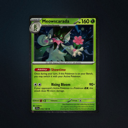 Pokemon TCG Meowscarada 18/159 Journey Together (JTG) Near Mint front