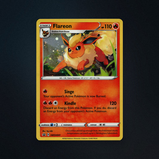 Pokemon TCG Flareon SWSH041 SWSH Black Star Promos Near Mint front