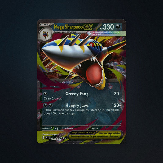 Pokemon TCG Mega Sharpedo ex 61/94 Phantasmal Flames (PFL) Near Mint front