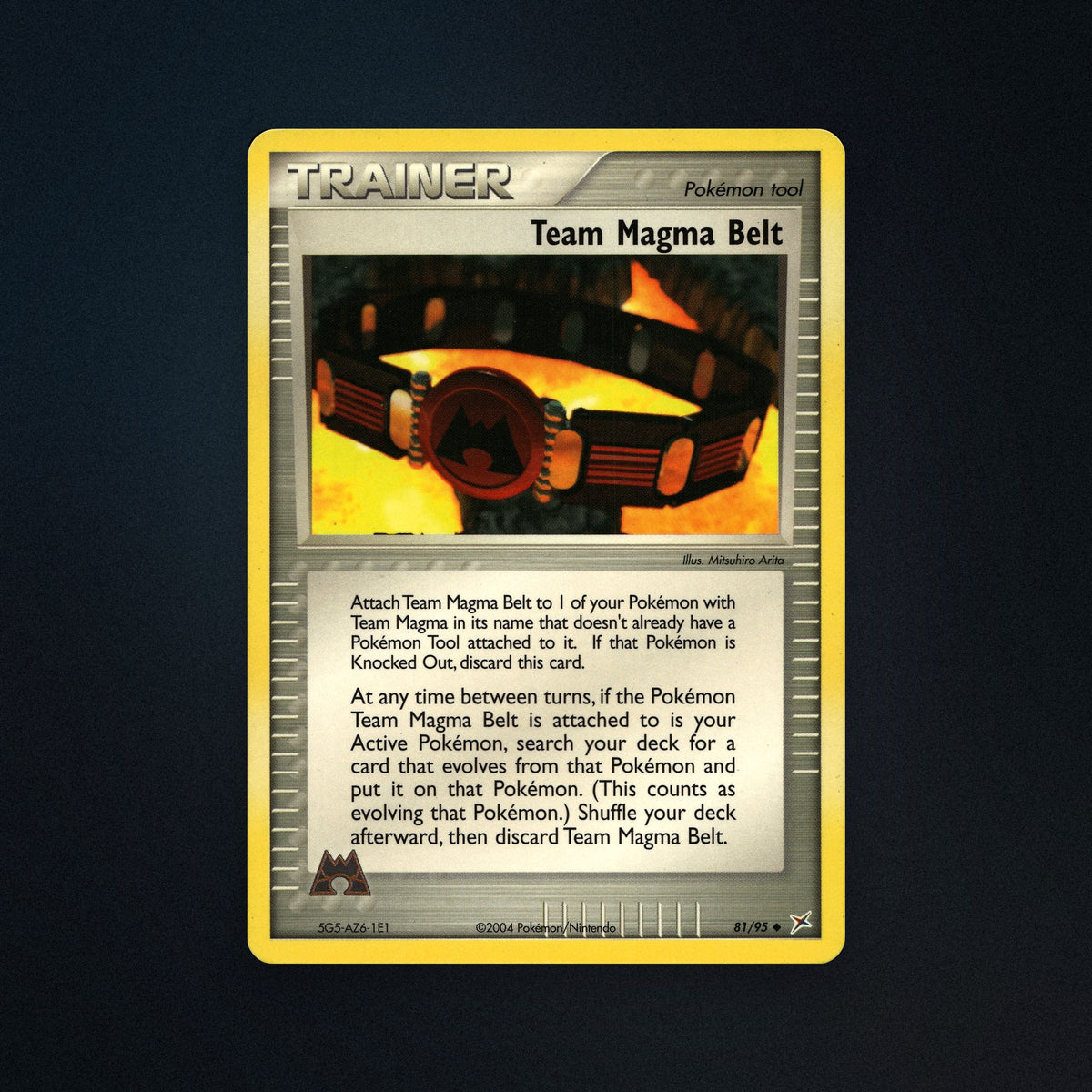 Pokemon TCG Team Magma Belt 81/95 Team Magma vs Team Aqua Near Mint front