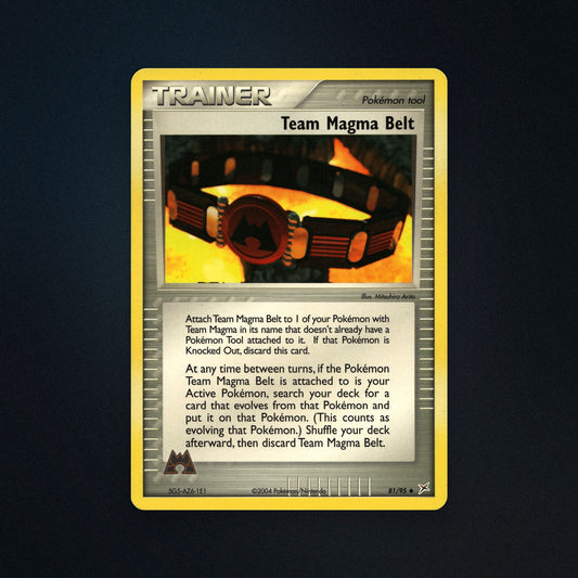 Pokemon TCG Team Magma Belt 81/95 Team Magma vs Team Aqua Near Mint front