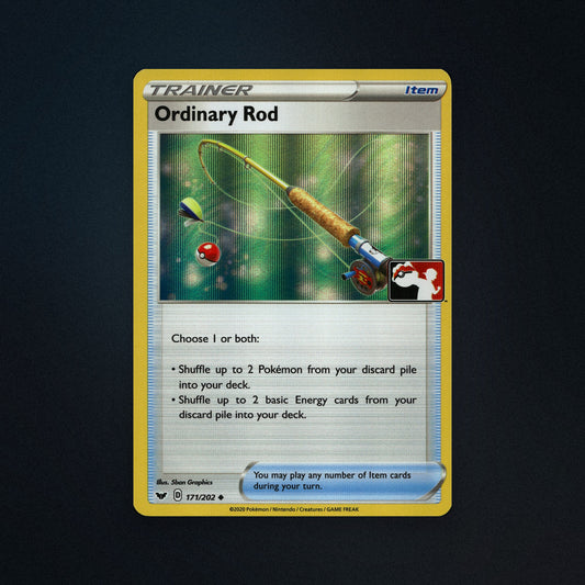 Pokemon TCG Ordinary Rod 171/202 Sword & Shield Near Mint front