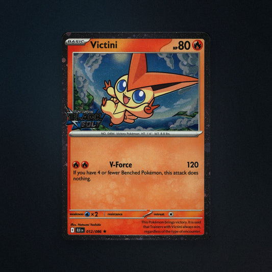 Pokemon TCG Victini 12/86 Black Bolt (BLK) Near Mint front