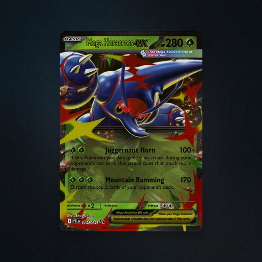 Pokemon TCG Mega Heracross ex 4/94 Phantasmal Flames (PFL) Near Mint front