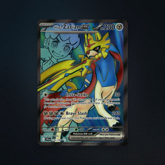 Pokemon TCG Hop's Zacian ex 176/159 Journey Together (JTG) Near Mint front