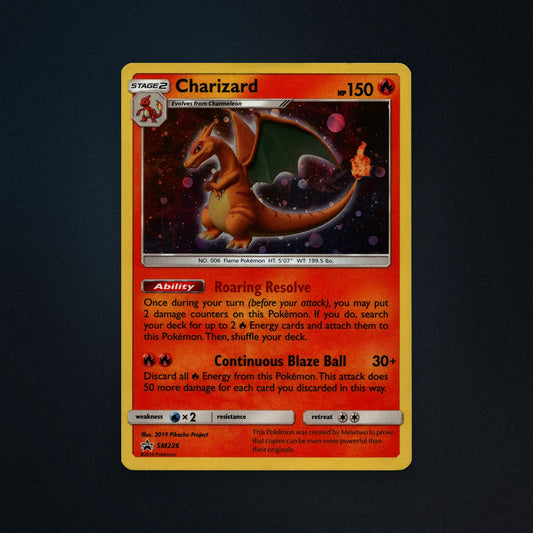 Pokemon TCG Charizard SM226 SM Black Star Promos Near Mint front