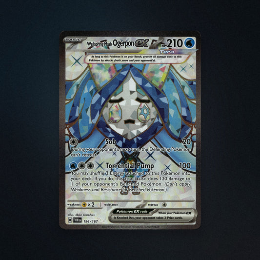 Pokemon TCG Wellspring Mask Ogerpon ex 194/167 Twilight Masquerade (TWM) front