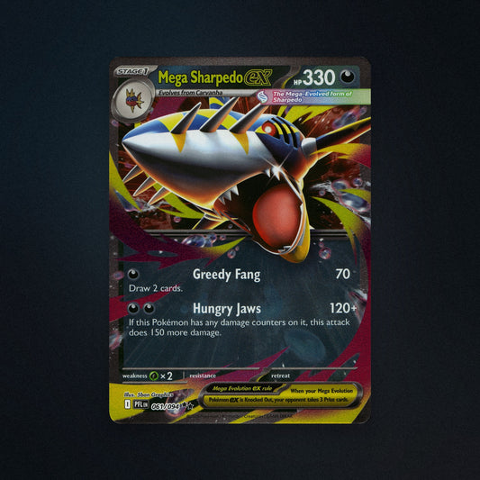 Pokemon TCG Mega Sharpedo ex 61/94 Phantasmal Flames (PFL) Near Mint front
