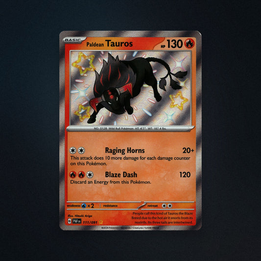 Pokemon TCG Paldean Tauros 111/91 Paldean Fates (PAF) Near Mint front