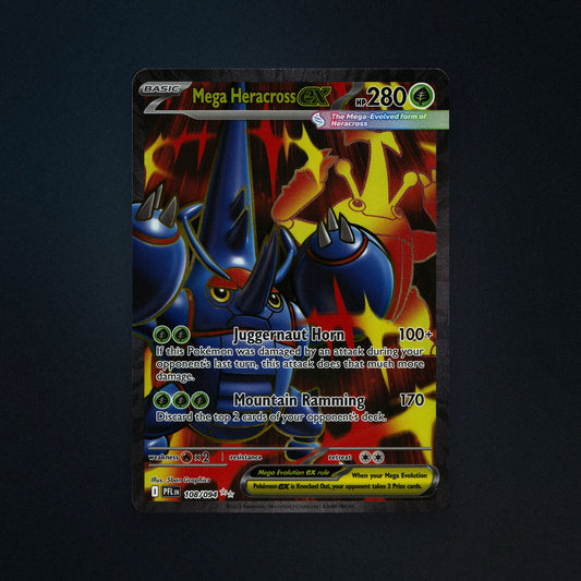 Pokemon TCG Mega Heracross ex 108/94 Phantasmal Flames (PFL) Near Mint front