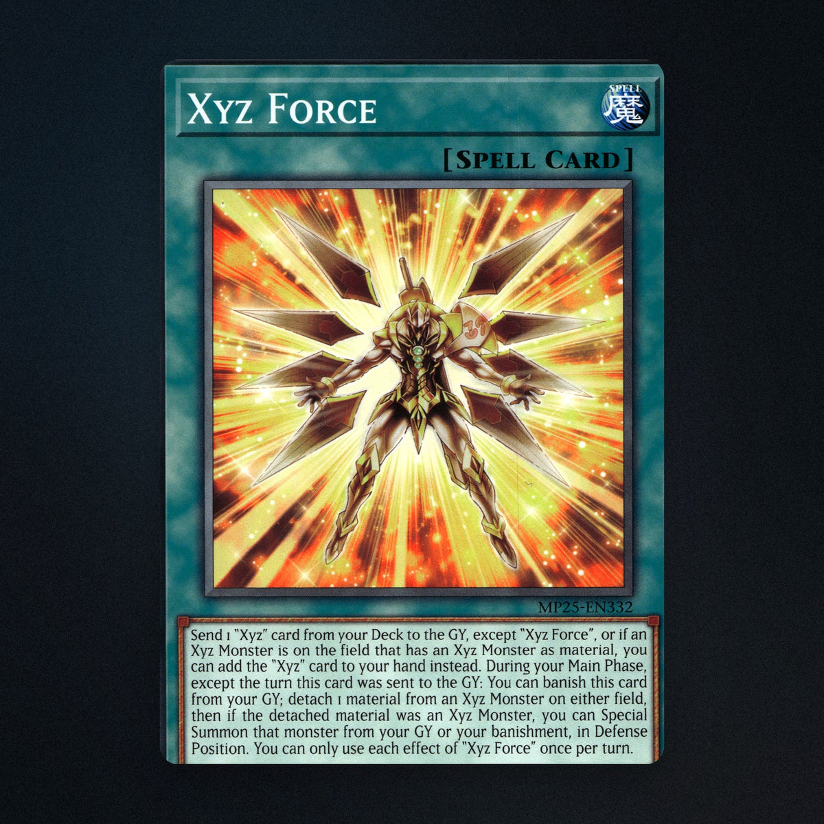 Xyz Force 1st Edition Yu-Gi-Oh TCG 31398842 2025 Mega-Pack Tin (MP25) Near Mint front