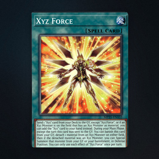 Xyz Force 1st Edition Yu-Gi-Oh TCG 31398842 2025 Mega-Pack Tin (MP25) Near Mint front