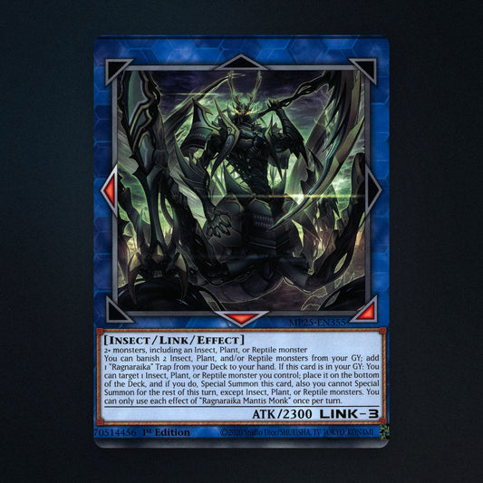 Ragnaraika Mantis Monk 1st Edition Yu-Gi-Oh TCG 70514456 Near Mint front